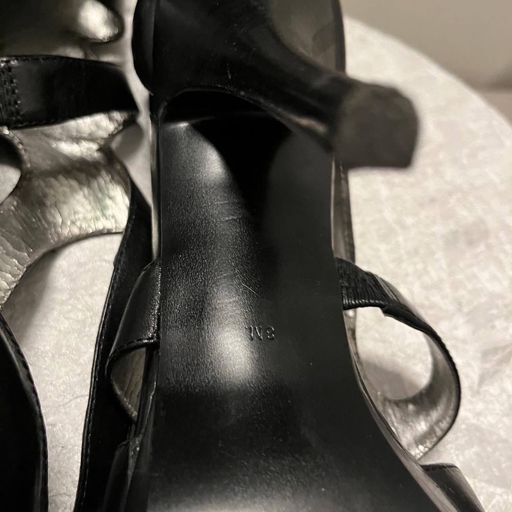 Chic Black and Silver Heels